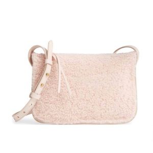 Madewell Simple Genuine Shearling Crossbody Bag